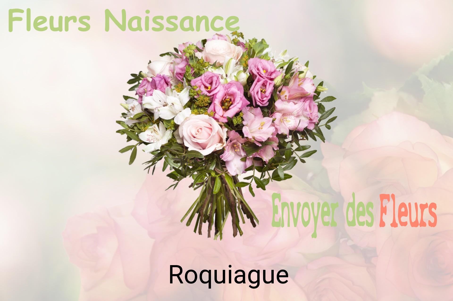 Bouquet de fleurs de naissance livré à Roquiague